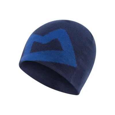 Branded Knitted Beanie blau