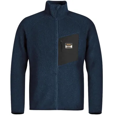 Flok Wool Ms Pile Jacket blau