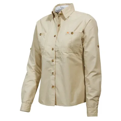 Senhora Eanes Langarm Bluse beige